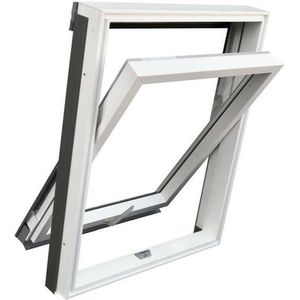 RoofLITE PRO Kunststof - PVC dakraam M4A 78x98 inclusief gootstuk