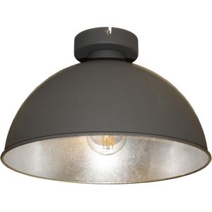 Plafondlamp Curve Grijs/Zilver - Ø31cm - E27 - IP20 - Dimbaar > plafondlamp grijs zilver | plafonniere grijs zilver | lamp grijs zilver | sfeer lamp grijs zilver