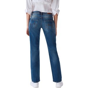 LTB Dames Jeans Valentine regular/straight Fit Blauw 28W / 30L Volwassenen Denim Jeansbroek