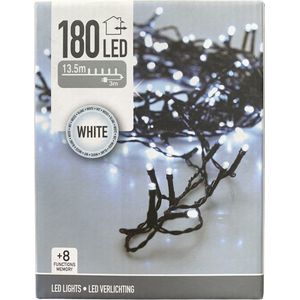 Kerstverlichting - LED - Helder Wit - 180 stuks - 13,5 meter LED excl. 3 meter Voorloopsnoer