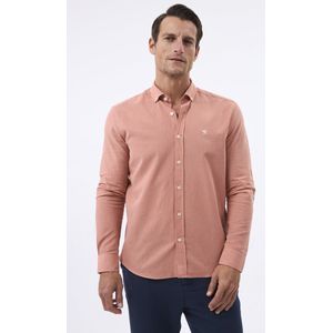 Felix Hardy Linnen Katoen Blend Shirt - Overhemd Heren Zalmkleurig - Xl