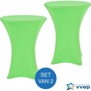 Statafelrok Style - Set van 2 - Ø 85 cm - Limegroen