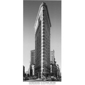 Kunstdruk Henri Silberman - Flatiron Building 50x100cm