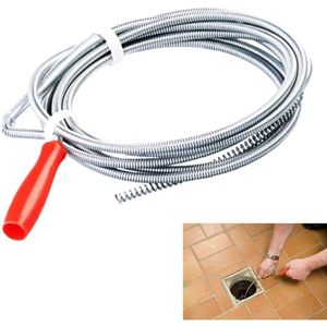 Pijpreinigingsspiraal - Flexibele Oplossing voor Verstoppingen - Milieuvriendelijke Afvoerreiniger - 32 m x 5 mm