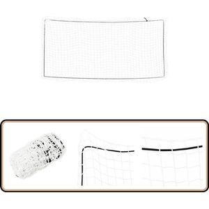vidaXL Aanhangwagennet - 8x3,5m - Elastisch - Wit Aanhangwagennet - Ladingenet - Transportnet - Laadzeil - Bescherming Lading