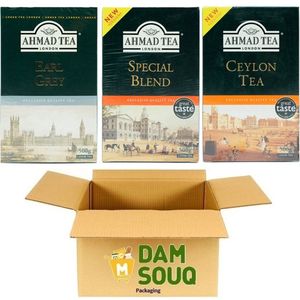 Damsouq® Losse Thee Mixpakket Ahmad Tea 3 soorten thee (Earl grey, special blend, ceylon) (3x 500 Gram)