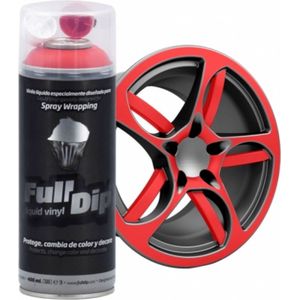 FullDip Plastidip Spray Dip 400ml Spuitbus - Mat Rood Red [Vloeibaar Vinyl]