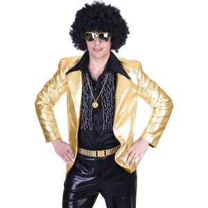 Disco Fever jas goud - Carnaval kleding mannen - Kostuum maat 52/54
