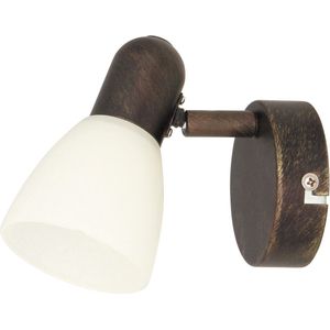 Rabalux - Wandlamp - Soma spot E14 1x40W - Antiek bruin en crème