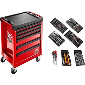 Rolwagen - FACOM - ROLL.CONTACTPF - 6 laden + samenstelling 69 gereedschappen