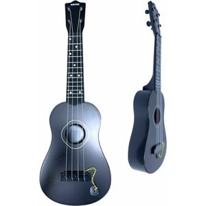 Guitar Club - Black Edition - Gitaar voor kinderen - 57CM - 4 snaren - Speelgoed gitaar