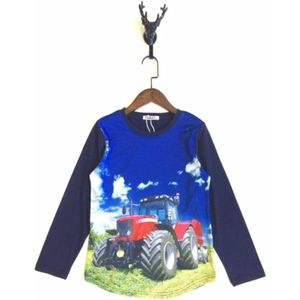 Longsleeve Shirt Tractor rood (Massey Ferguson) maat 86/92