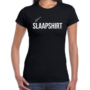 Slaapshirt  Fun Tekst Slaapshirt / Pyjama Shirt - Zwart - Dames