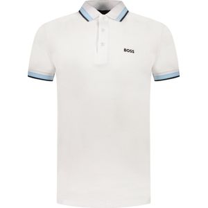 Boss Polo Wit Normaal - Maat 3XL - Mannen - Lente/Zomer Collectie - Katoen