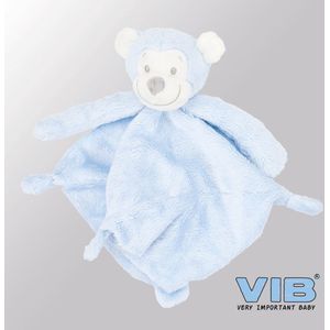 VIB® - Knuffeldoekje Aap - Blauw - Babykleertjes - Baby cadeau - zwangerschap aankondiging - geboorte cadeau