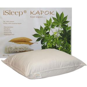 iSleep Kapok Hoofdkussen - 100% Kapok (1100 gram) - 60x70 cm