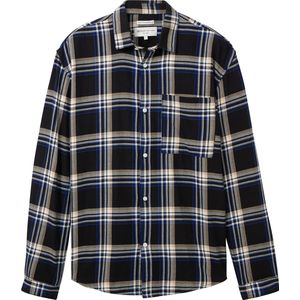 TOM TAILOR relaxed checked shirt Heren Overhemd - Maat XL