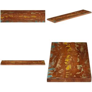 vidaXL Tafelblad rechthoekig 100x20x3,8 cm massief gerecycled hout - Tafelblad - Tafelbladen - Vervangend Tafelblad - Meubelpaneel