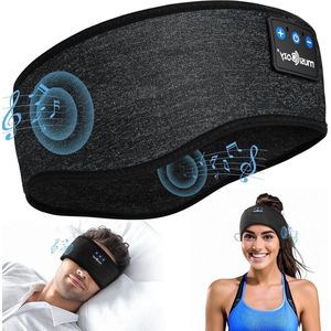 Bluetooth 5.4 hoofdtelefoon voor zijslapers - hoofdband sporthoofdtelefoon - speeltijd 14 uur - hifi-stereo - cadeau voor mannen en vrouwen - vader en moeder