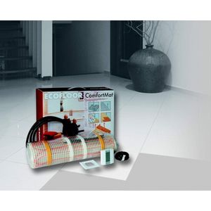 Elektrische vloerverwarming voor badkamers met thermostaat 640 Watt, comfortabele vloerverwarming