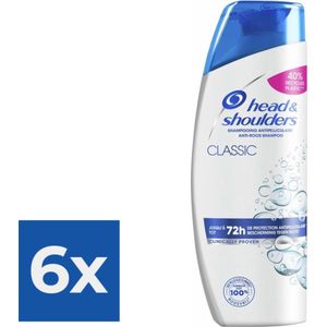 Head & Shoulders Classic Shampoo 285 ml - Voordeelverpakking 6 stuks
