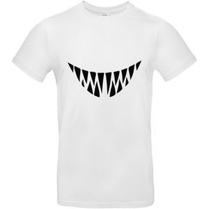 Monster teeth Heren t-shirt | monster | gebit | tanden | tandarts | cadeau | Wit