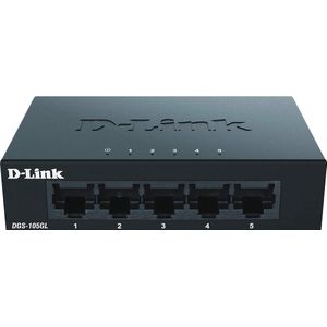 5-Port Gigabit Switch met Fanless Ontwerp en Metalen Behuizing - Plug & Play voor Thuis en Kantoor