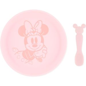 Bumkins - Siliconen bord + lepel - Disney Minnie Mouse