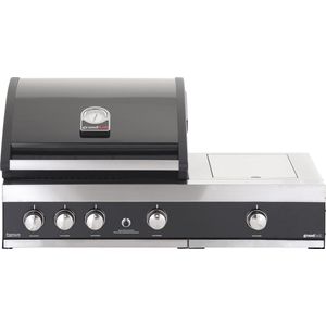 Grandhall Premium G4 PLUS Inbouw Barbecue - 6 branders - met Searbrander - Gas BBQ