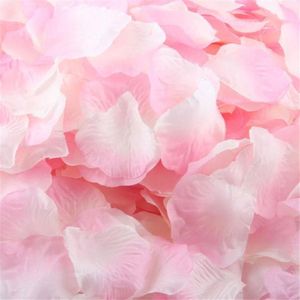1000 Rozenblaadjes Decoratie Roze / Wit – Moederdag + Valentijn + Verjaardag