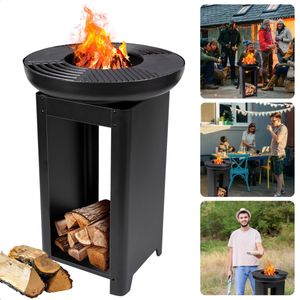 Cheqo® BBQ Vuurkorf - Teppanyaki Grillplaat - Buiten Koken - Stijlvol Design - Barbecue - Vuurkorf - Inclusief EBOOK