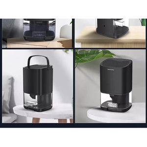 Instinct® Draagbare Ontvochtiger – 1000 ml Watertank - Compact en Efficiënt voor Thuis - Badkamer en Kelder - zwart