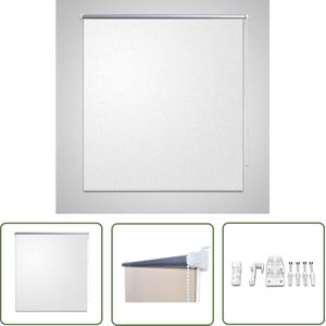 The Living Store Rolgordijn Verduisterend - 140 x 230 - Zilverkleurige reflecterende achterkant
