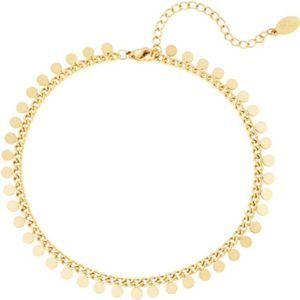 Yehwang - Enkelbandje - Stainless Steel - Goud - Muntjes - Coins