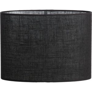 Light & Living Lampenkap ovaal Sendai - Zwart - 30x15x25cm - Modern