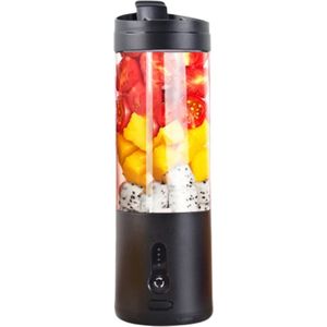Raugee - Mini Blender - Draagbare Elektrische Juicer Blender - Blender To Go - Smoothie - Usb-C - Mini Fruit Mixer - Sap Maker Machine - Oplaadbaar - Zwart