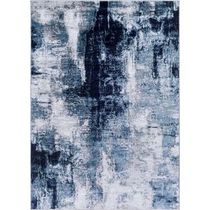 SURYA Vloerkleed - Woonkamer, Slaapkamer - Modern Abstract Tapijt GIULIA - Blauw/Grijs - 200x275 cm