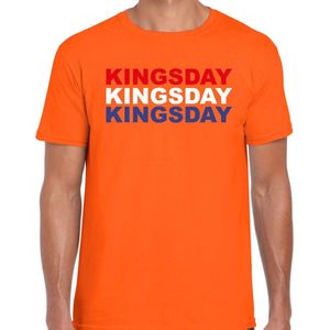Koningsdag t-shirt Kingsday - oranje - heren - koningsdag outfit / kleding / shirt XL