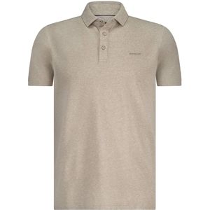 State of Art Poloshirt Piqué Melange Beige - Maat XL - Heren