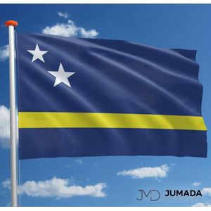 Jumada's Curaçaose Vlag - Curaçao Flag - Vlag Curacao - Vlaggen - Polyester - 150 x 90 cm