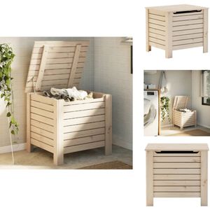 vidaXL Opbergbox - Opbergboxen - Opbergdoos - Opbergkoffer - Opbergbox met deksel RANA 60x49x54 cm massief grenenhout