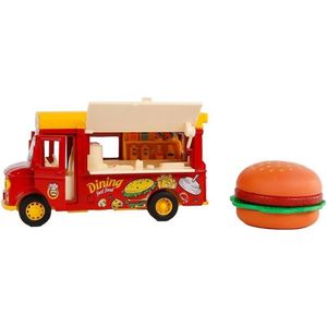 Toys Amsterdam Foodtruck Hamburger Junior 11 Cm Rood/Geel 2-delig