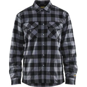 Blåkläder 3225-1131 Overhemd Flanel Gevoerd Donkergrijs/Zwart maat L