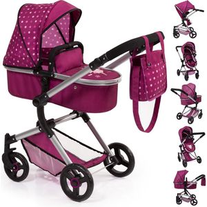 Bayer Design - Combi Poppenwagen Neo Vario - Paars met Fee