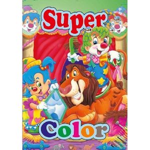Kinderboeken Doeboek - Super Color kleurboek 192 pag. wit papier