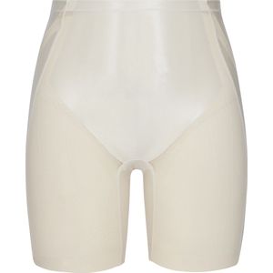 Spanx Shaping Satin - Booty-Lifting Mid-Thigh Short - Kleur Creme Wit (Linen) - Maat S