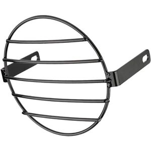 Motorfiets Koplamp Grill Protector Guard Cover - Retro Cafe RacerMetalen Draad Beschermhoes - Zwart6.5 inch - Side Mount Koplamp CoverToegevoegde zoekwoorden: motor, retro, metalen, guard cover