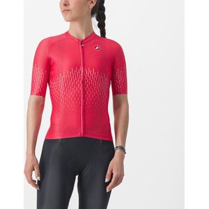 Castelli Fietsshirt Korte Mouwen Dames Rood - CASTELLI AERO PRO W JERSEY HIBISCUS - L