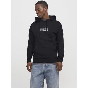 JACK&JONES JJECORP GRAPHIC SWEAT HOOD NOOS Heren Trui - Black 01