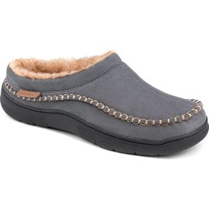 Pantoffels Heren - Sloffen - Mocassins - Grijs - Anti-slip - Maat 46/47 - Comfeet